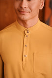 Baju Melayu Majestic Bespoke Fit - Honey Gold