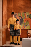 Baju Melayu Majestic Bespoke Fit - Honey Gold