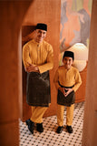 Baju Melayu Majestic Bespoke Fit - Honey Gold