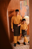 Baju Melayu Majestic Bespoke Fit - Honey Gold