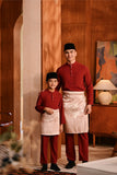 Baju Melayu Kids Majestic Bespoke Fit - Rumba Red