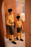 Baju Melayu Majestic Bespoke Fit - Honey Gold