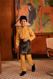 Baju Melayu Kids Majestic Bespoke Fit - Honey Gold