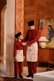 Baju Melayu Kids Majestic Bespoke Fit - Rumba Red