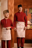 Baju Melayu Kids Majestic Bespoke Fit - Rumba Red