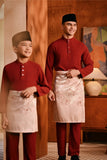 Baju Melayu Kids Majestic Bespoke Fit - Rumba Red