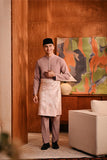 Baju Melayu Majestic Bespoke Fit - Ash Rose