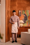 Baju Melayu Majestic Bespoke Fit - Ash Rose