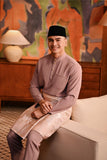 Baju Melayu Majestic Bespoke Fit - Ash Rose