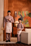 Baju Melayu Kids Majestic Bespoke Fit - Ash Rose