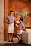 Baju Melayu Kids Majestic Bespoke Fit - Ash Rose