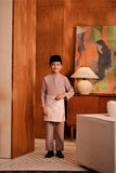 Baju Melayu Kids Majestic Bespoke Fit - Ash Rose