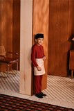 Baju Melayu Kids Majestic Bespoke Fit - Rumba Red