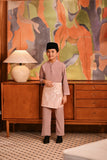 Baju Melayu Kids Majestic Bespoke Fit - Ash Rose