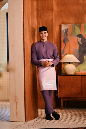 Baju Melayu Majestic Bespoke Fit - Grapeade