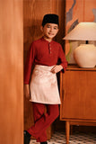 Baju Melayu Kids Majestic Bespoke Fit - Rumba Red