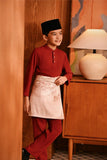 Baju Melayu Kids Majestic Bespoke Fit - Rumba Red