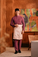 Baju Melayu Majestic Bespoke Fit - Violet Quartz