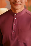 Baju Melayu Majestic Bespoke Fit - Violet Quartz