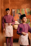 Baju Melayu Majestic Bespoke Fit - Violet Quartz