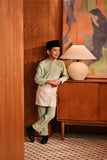 Baju Melayu Kids Majestic Bespoke Fit - Granite Green