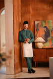 Baju Melayu Majestic Bespoke Fit - Green Jasper