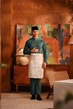 Baju Melayu Majestic Bespoke Fit - Green Jasper