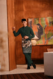 Baju Melayu Majestic Bespoke Fit - Emerald Green