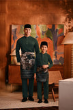 Baju Melayu Kids Majestic Bespoke Fit - Emerald Green