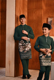 Baju Melayu Majestic Bespoke Fit - Emerald Green