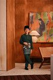 Baju Melayu Kids Majestic Bespoke Fit - Emerald Green