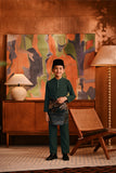 Baju Melayu Kids Majestic Bespoke Fit - Emerald Green