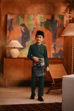 Baju Melayu Kids Majestic Bespoke Fit - Emerald Green