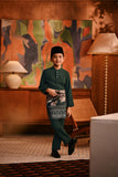 Baju Melayu Kids Majestic Bespoke Fit - Emerald Green