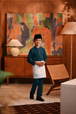 Baju Melayu Kids Majestic Bespoke Fit - Deep Teal