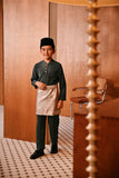 Baju Melayu Kids Majestic Bespoke Fit - Gunmetal