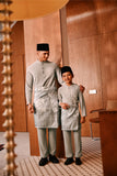 Baju Melayu Kids Majestic Bespoke Fit - Opal Gray