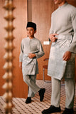 Baju Melayu Kids Majestic Bespoke Fit - Opal Gray