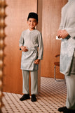 Baju Melayu Kids Majestic Bespoke Fit - Opal Gray