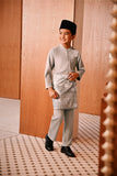 Baju Melayu Kids Majestic Bespoke Fit - Opal Gray