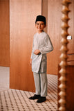 Baju Melayu Kids Majestic Bespoke Fit - Opal Gray