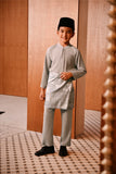 Baju Melayu Kids Majestic Bespoke Fit - Opal Gray