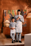 Baju Melayu Kids Majestic Bespoke Fit - Flint Stone