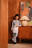 Baju Melayu Kids Majestic Bespoke Fit - Flint Stone