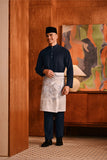 Baju Melayu Majestic Bespoke Fit - Dark Navy