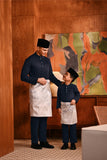 Baju Melayu Kids Majestic Bespoke Fit - Dark Navy