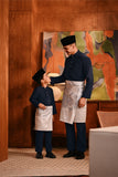 Baju Melayu Kids Majestic Bespoke Fit - Dark Navy