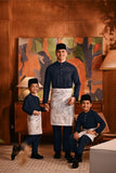 Baju Melayu Kids Majestic Bespoke Fit - Dark Navy