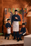 Baju Melayu Kids Majestic Bespoke Fit - Dark Navy