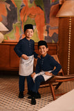 Baju Melayu Kids Majestic Bespoke Fit - Dark Navy